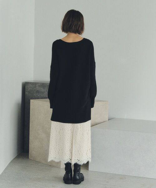 Editt by YECCA VECCA ニット セーター Vネックドロストデザインニット