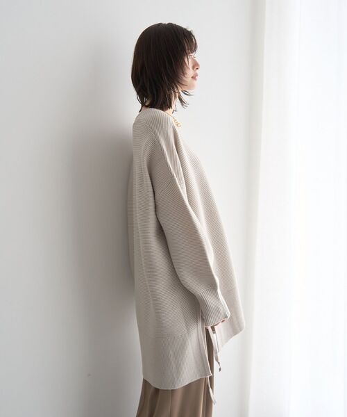 Editt by YECCA VECCA ニット セーター Vネックドロストデザインニット