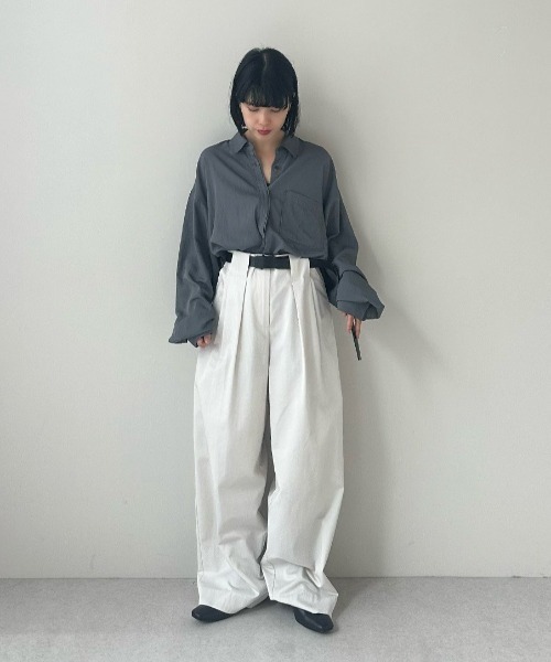 パンツ Twill Loose Pants レディースの画像