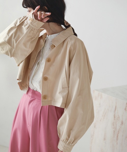 「Bab」 トレンチコート M ベージュ レディース_画像5