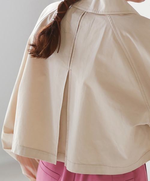 「Bab」 トレンチコート M ベージュ レディース_画像6