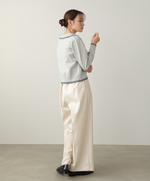 BAB（バブ） パンツ 「選べるサイズ展開」ツータックワイドパンツ