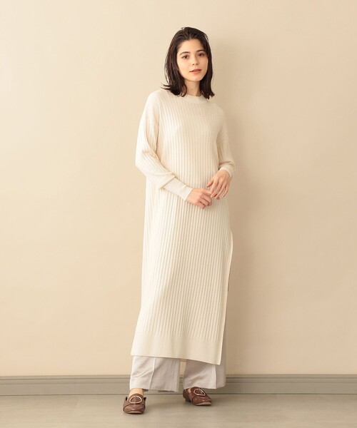 「CAST:」 長袖ニット S ベージュ レディース_画像3