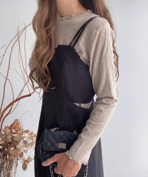 「FILLOU」 キャミソールワンピース X-LARGE ブラック レディース_画像3