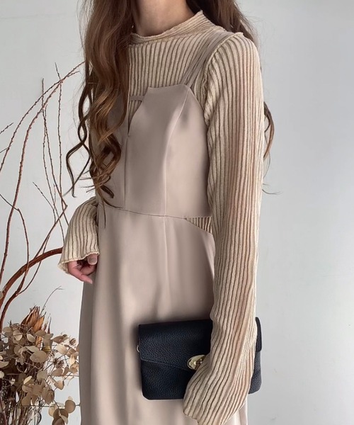 「FILLOU」 キャミソールワンピース X-LARGE ブラック レディース_画像5