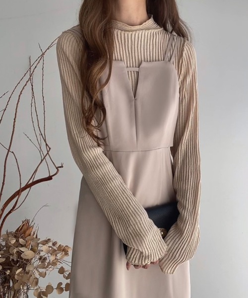 「FILLOU」 キャミソールワンピース X-LARGE ブラック レディース_画像7
