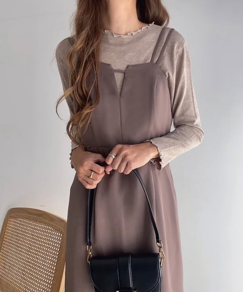 「FILLOU」 キャミソールワンピース X-LARGE ブラック レディース_画像9