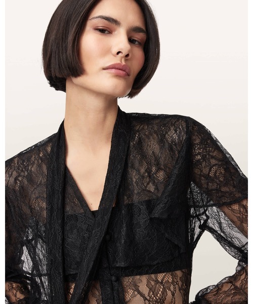 ALLSAINTS（オールセインツ） ブラウス シャツ ATHENA LACE SHIRT 