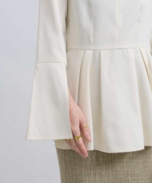 「NEUNA」 長袖ブラウス FREE ブラック レディース_画像3