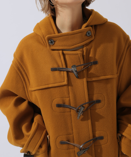 超極上品 マラリウス カットパイル モンゴメリー ダッフルコート オレンジ 36 MONTGOMERY（モンゴメリー） ダッフルコート MEDIUM オレンジ