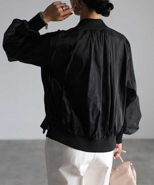 「r.」 ブルゾン FREE ブラック レディース_画像4