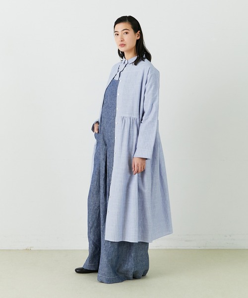 「conges payes ADIEU TRISTESSE」 長袖ワンピース - ブラック レディース_画像9