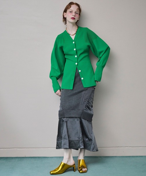 カーディガン SQUARESLEEVE V NECK KT CD レディースの画像