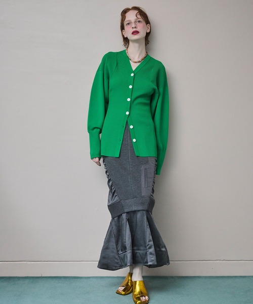 カーディガン SQUARESLEEVE V NECK KT CD レディースの画像