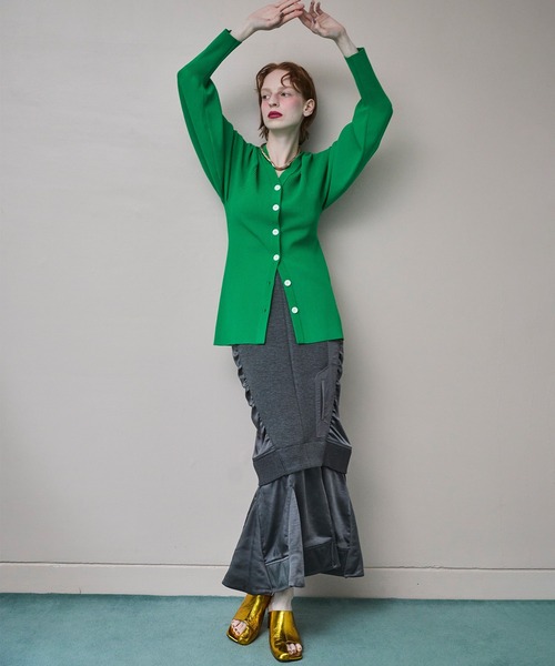カーディガン SQUARESLEEVE V NECK KT CD レディースの画像