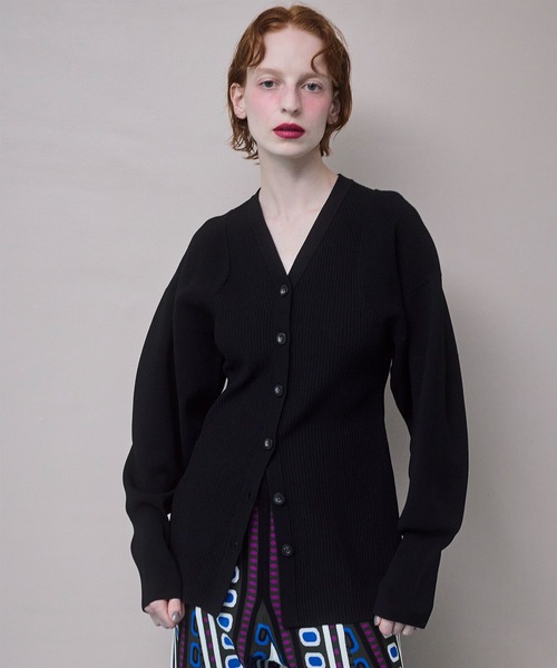 カーディガン SQUARESLEEVE V NECK KT CD レディースの画像