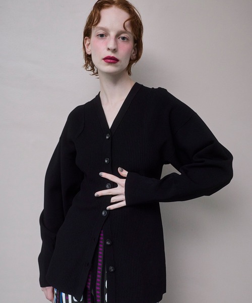 カーディガン SQUARESLEEVE V NECK KT CD レディースの画像