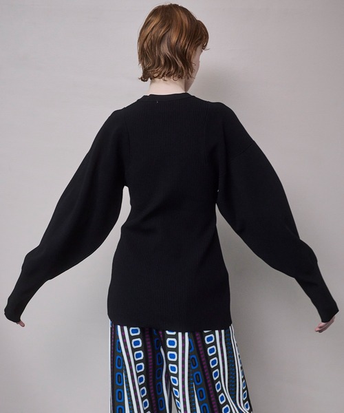 カーディガン SQUARESLEEVE V NECK KT CD レディースの画像