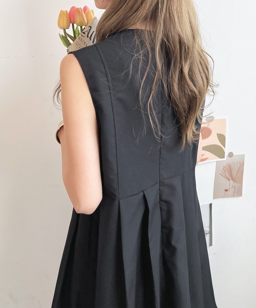 「Futier land」 ノースリーブワンピース FREE ブラック レディース_画像2