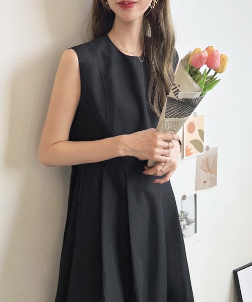 「Futier land」 ノースリーブワンピース FREE ブラック レディース_画像3