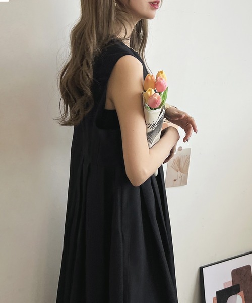 「Futier land」 ノースリーブワンピース FREE ブラック レディース_画像5