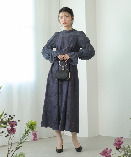 「Kana」 長袖ワンピース M ブラック レディース_画像7