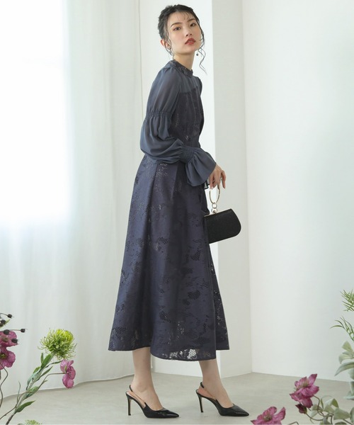 「Kana」 長袖ワンピース M ブラック レディース_画像8