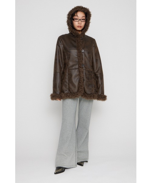 LAGUA GEM（ラグアジェム） ムートンコート ボアコート VINTAGE FAUX