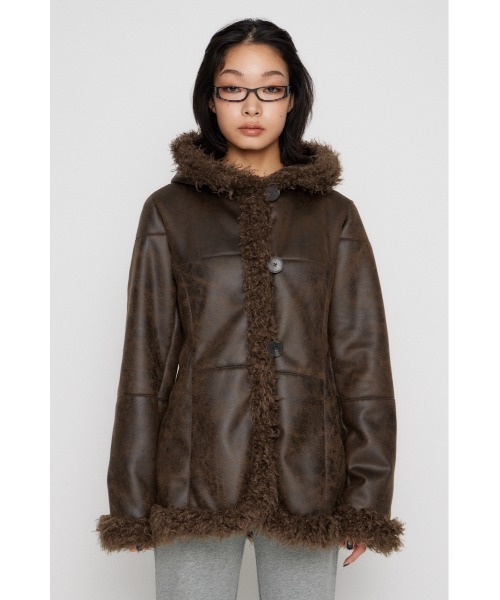 LAGUA GEM（ラグアジェム） ムートンコート ボアコート VINTAGE FAUX