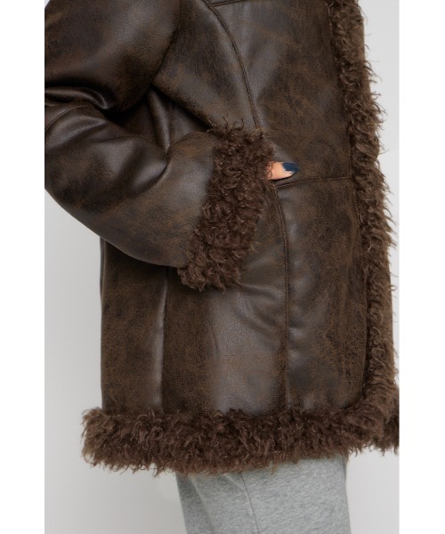 LAGUA GEM（ラグアジェム） ムートンコート ボアコート VINTAGE FAUX