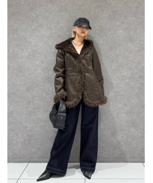 LAGUA GEM（ラグアジェム） ムートンコート ボアコート VINTAGE FAUX