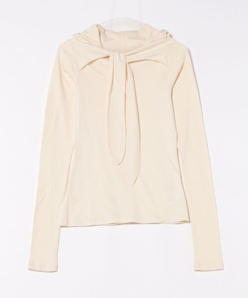 CLANE（クラネ） tシャツ CLANE/クラネ/BOW TIE HOODED CUT TOPS