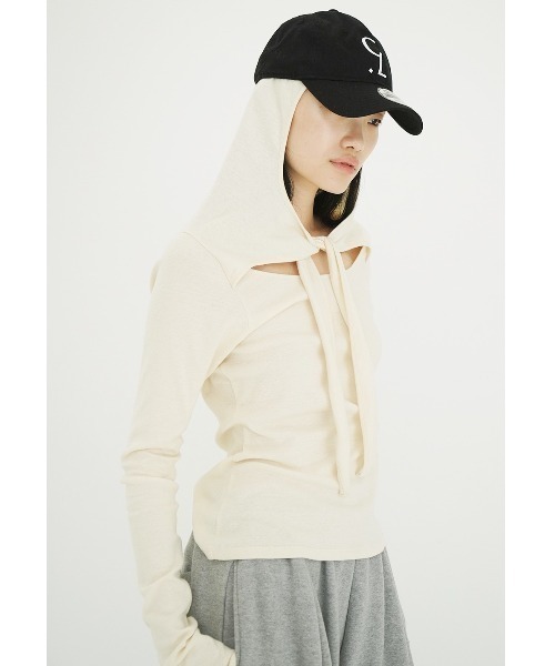 CLANE（クラネ） tシャツ CLANE/クラネ/BOW TIE HOODED CUT TOPS