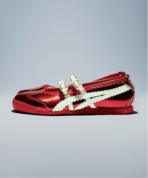 Onitsuka Tiger 赤 バレエシューズ 限定品 Onitsuka Tiger（オニツカタイガー） バレエシューズ パンプス MEXICO