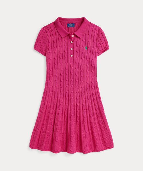 Polo Ralph Lauren Childrenswear ワンピース ケーブルニット コットン