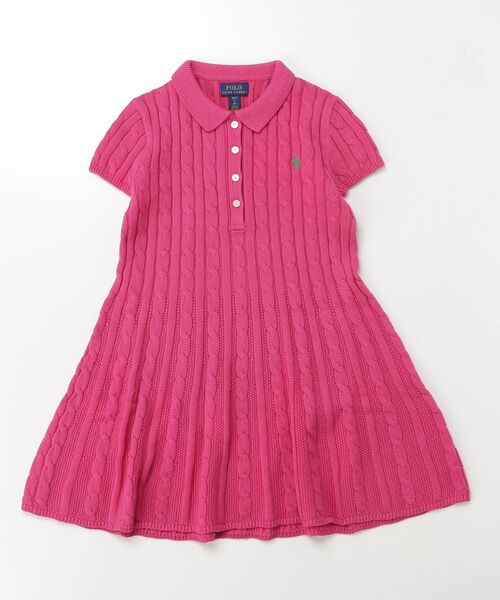 Polo Ralph Lauren Childrenswear ワンピース ケーブルニット コットン