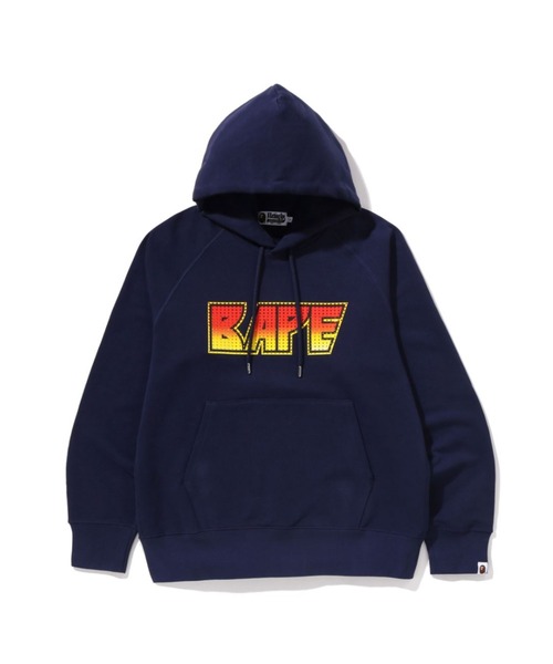 A BATHING APE（アベイシングエイプ） パーカー RHINESTONE LOGO