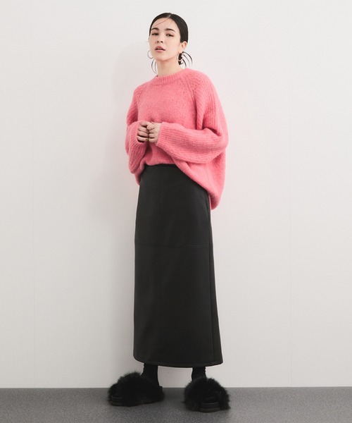 「LE CERCLE par rope'」 長袖ニット FREE パープル レディース_画像6