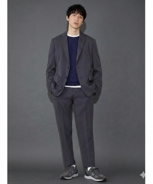 BEAUTY&YOUTH ダークグレー ビジネスセットアップ　上下セット BEAUTY＆YOUTH UNITED ARROWS セットアップ X-LARGE ダークグレー