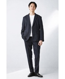 パーフェクトスーツファクトリー 洗える セットアップ パンツスーツ 11AR 黒 Perfect Suit FActory（パーフェクト スーツ ファクトリー