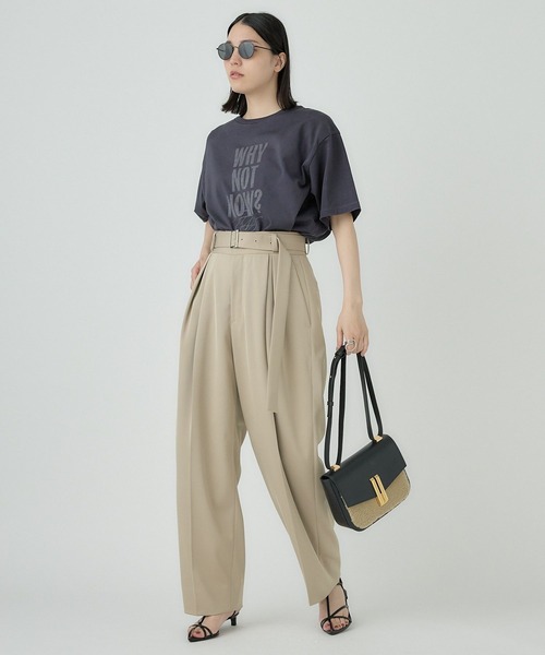 Chaos（カオス） スラックス 38 ベージュ レディース : ZOZOTOWN Yahoo