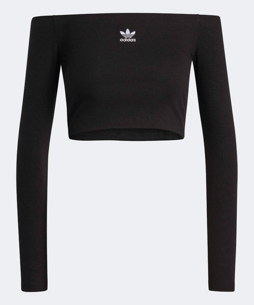 adidas（アディダス） tシャツ ESSENTIALS RIBU OFF SHOULDER リブ編み