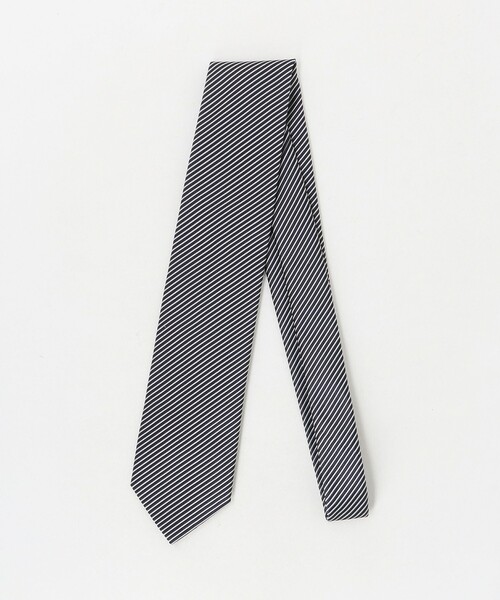 FRANCO BASSI（フランコバッシ） ネクタイ ネイビー ピンストライプ