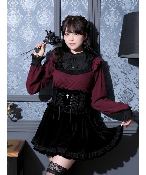 NOEMIE（ノエミー） スカート ダブルスピンドルゴシックフレアベロア