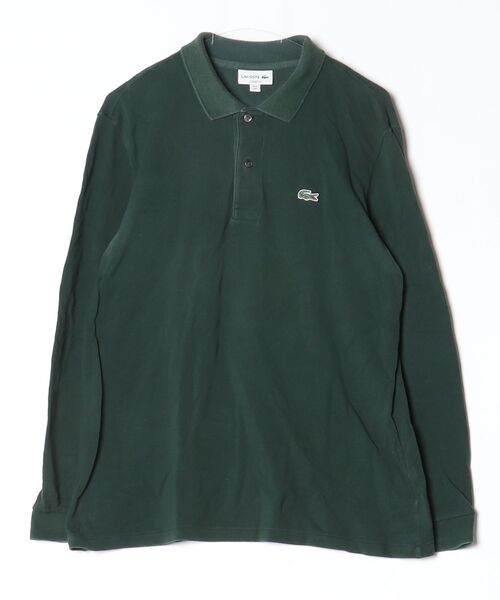 『新品未使用』ラコステ ポロシャツ 長袖 グリーン LACOSTE（ラコステ） 長袖ポロシャツ 5 ダークグリーン メンズ