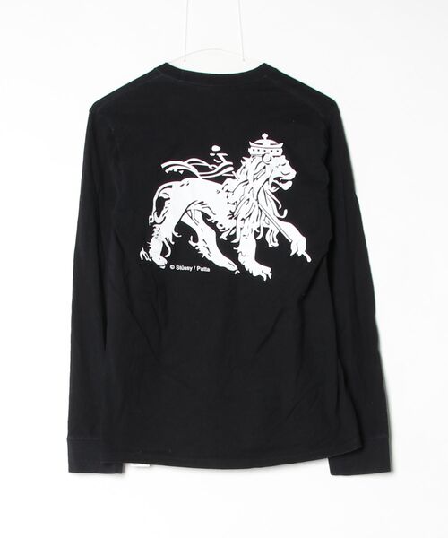 新品 STUSSY ステューシー バックロゴ ビックロゴ 長袖 カットソー STUSSY（ステューシー） 長袖カットソー S ブラック レディース