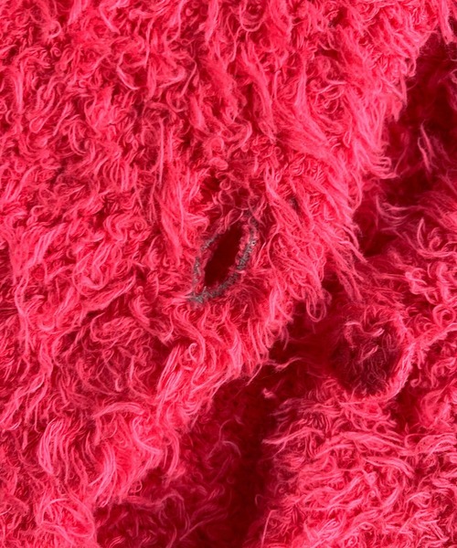 「Q」 ニットカーディガン MEDIUM ライトブルー レディース_画像4