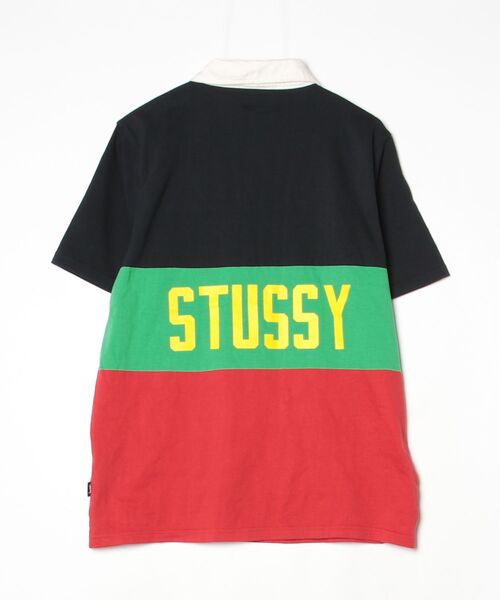 STUSSY（ステューシー） 半袖ポロシャツ M ブラック メンズ : ZOZOTOWN 