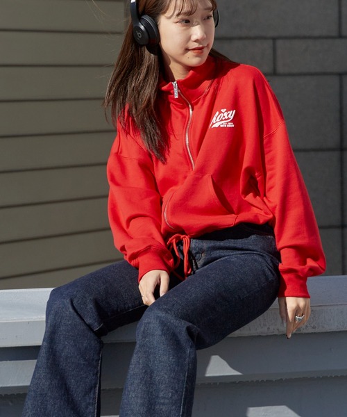 ROXY（ロキシー） ジャージ ROXY WITH HEART ZIP クロップド丈 ジップ