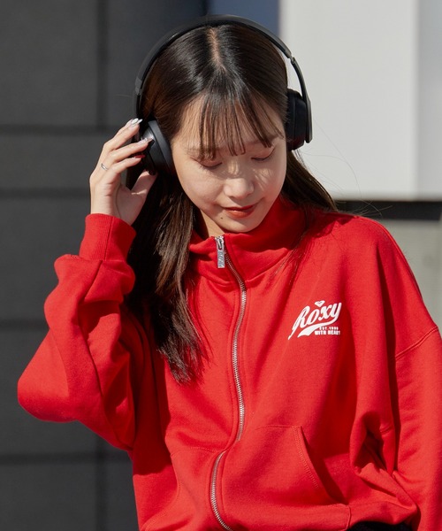 ROXY（ロキシー） ジャージ ROXY WITH HEART ZIP クロップド丈 ジップ